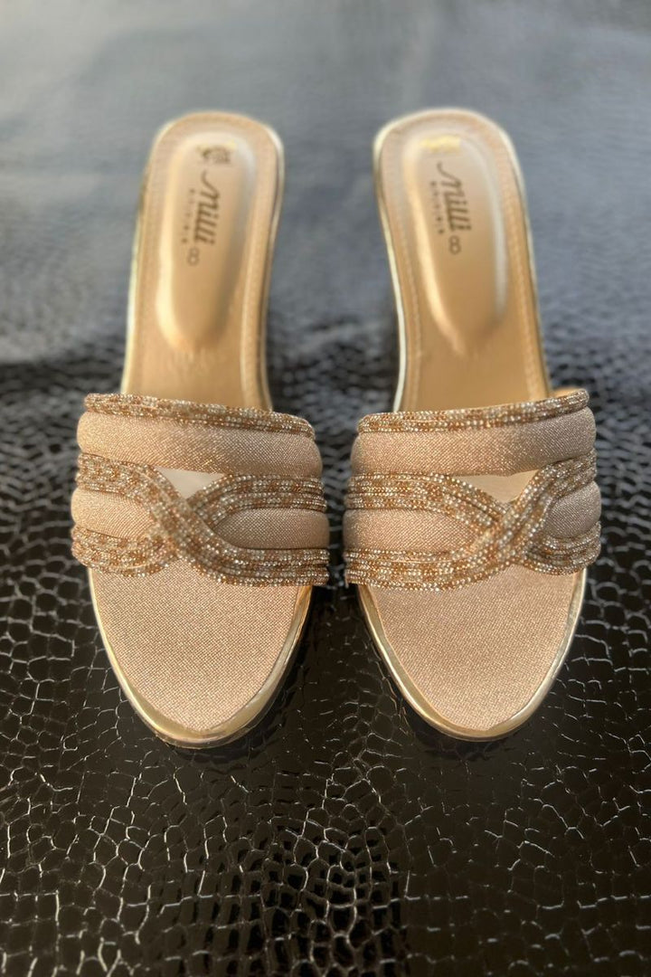 Milli Shoes - Crystal Spark - Golden - Heels