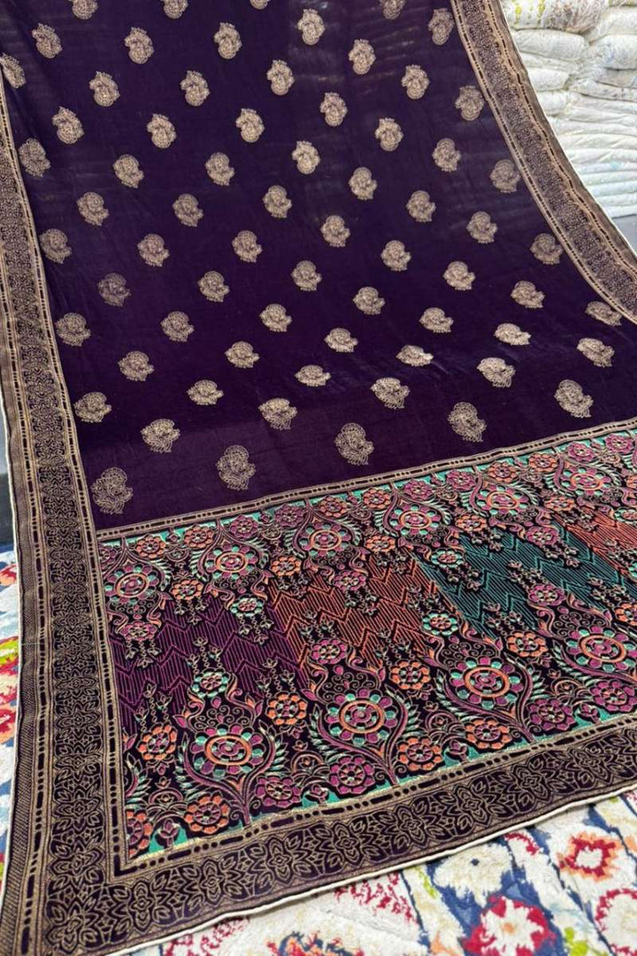 Designs By Amina - Block Print Work Shawl 12