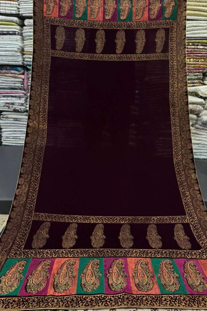 Designs By Amina - Block Print Work Shawl 16