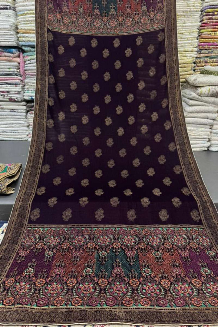 Designs By Amina - Block Print Work Shawl 12