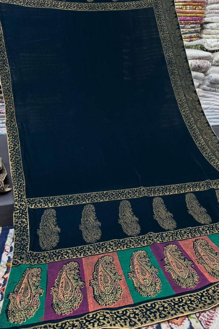 Designs By Amina - Block Print Work Shawl 15