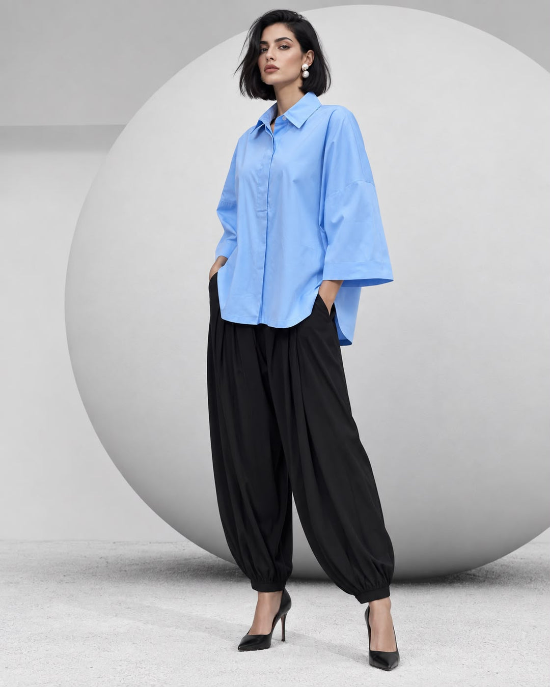 Gulabo FORM - LOOK 2 Top Blue 1 Piece