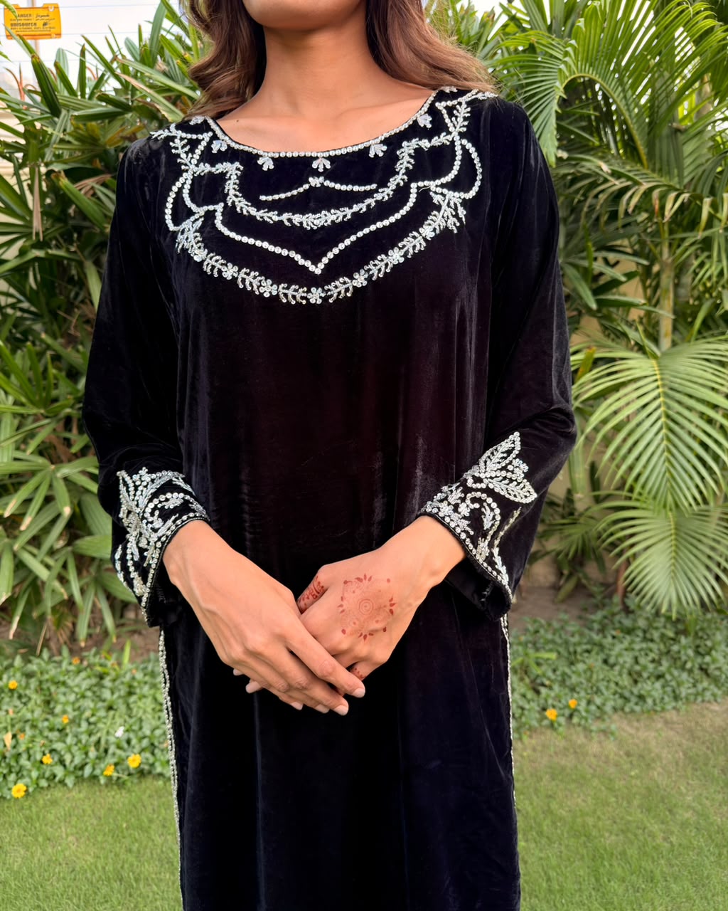 Ombrella Black Velvet 2 Piece Suit