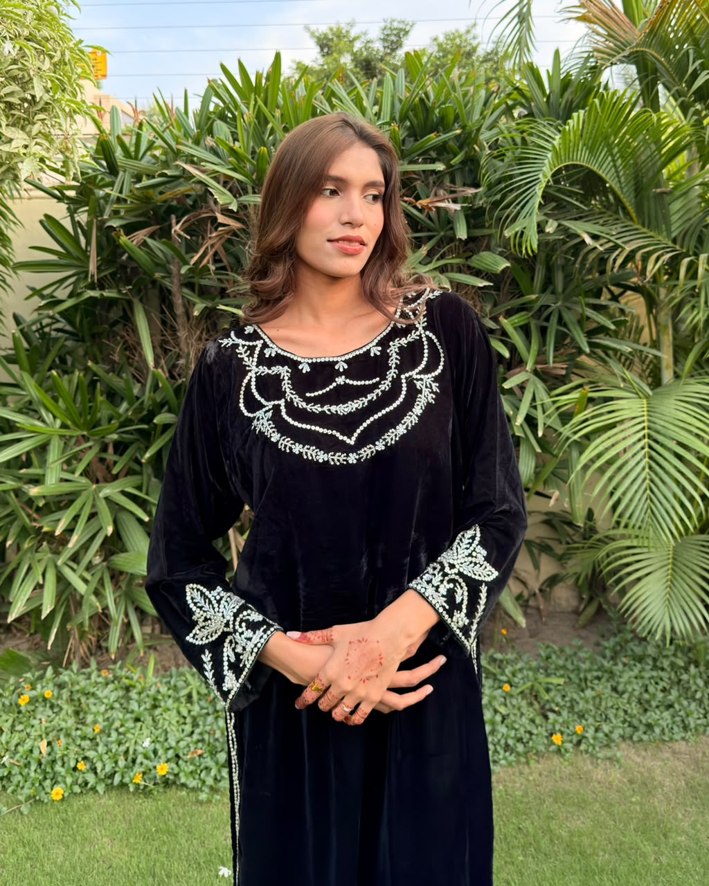Ombrella Black Velvet 2 Piece Suit