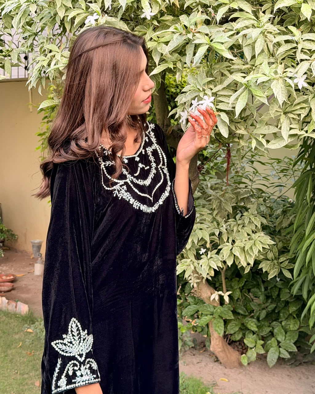 Ombrella Black Velvet 2 Piece Suit