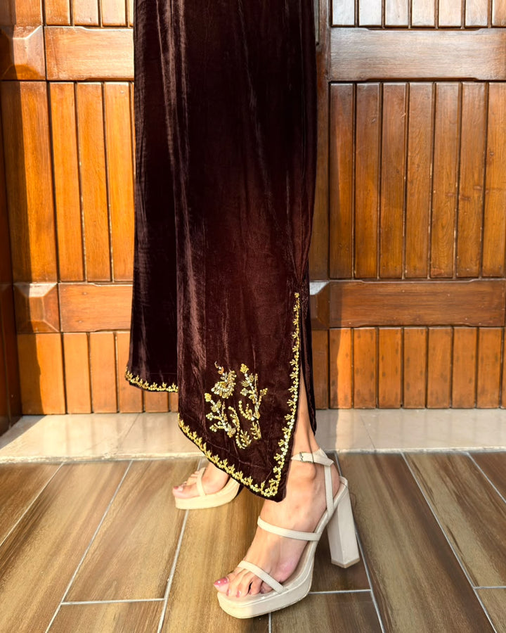 Ombrella Chocolate Brown kaftan 1 Piece