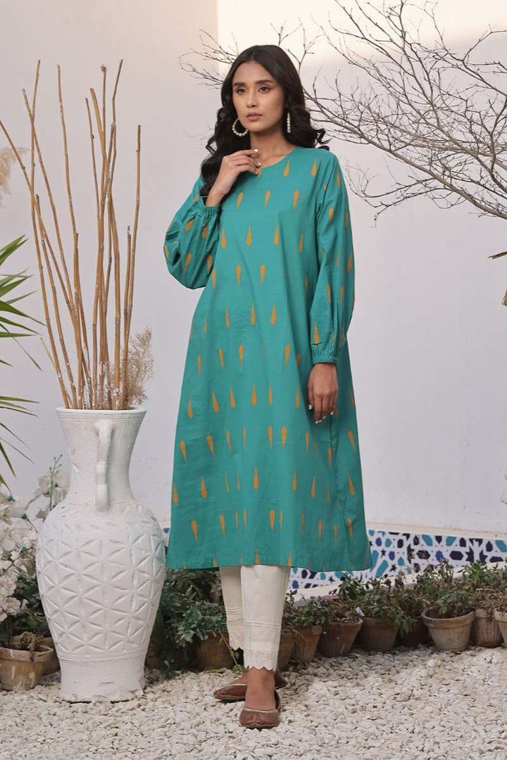 Oaks - Printed Pret Kurti Lawn  - 1 Piece