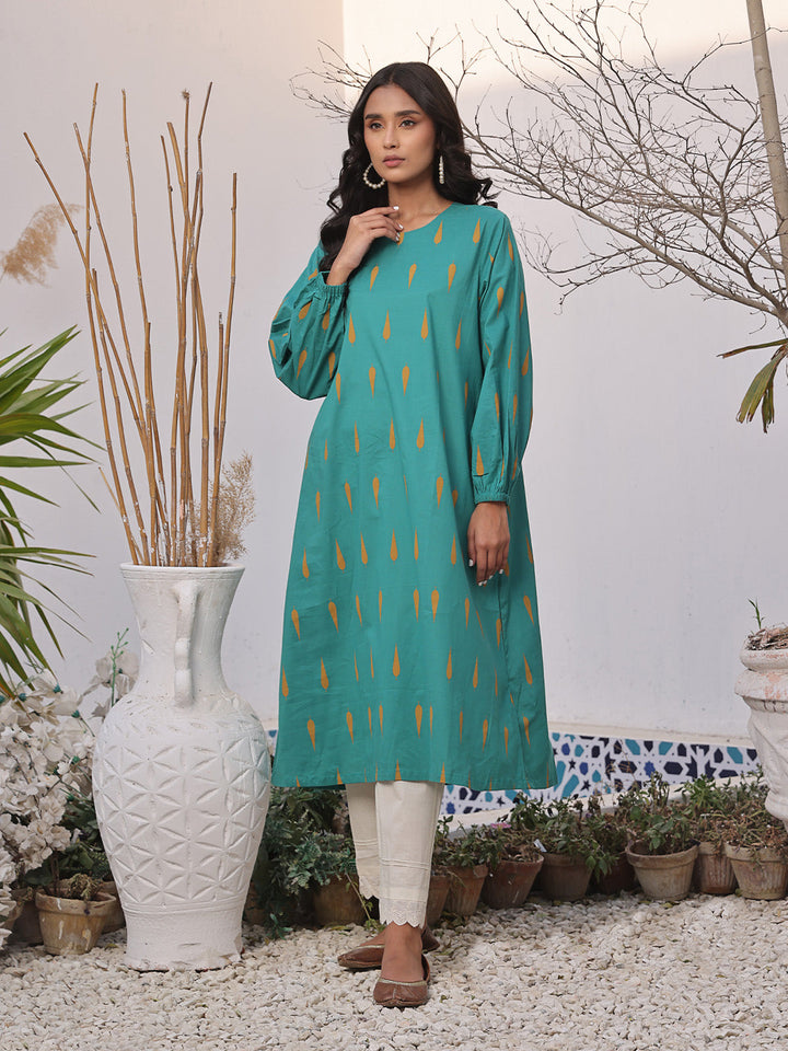 Oaks - Printed Pret Kurti Lawn  - 1 Piece