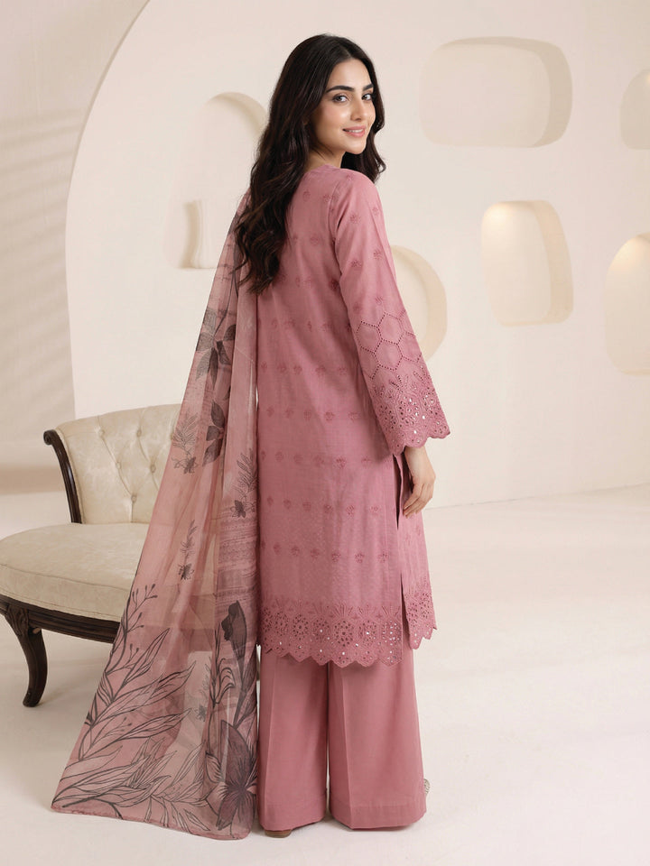 Oaks - ChickenKaari Unstitch Suit For Women - Pink - 3 Piece - Studio by TCS