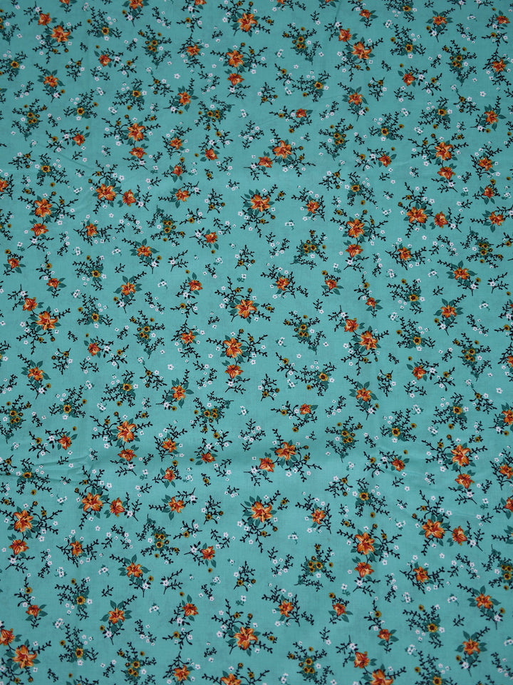 Oaks Printed Lawn Unstitched Green 2 Piece