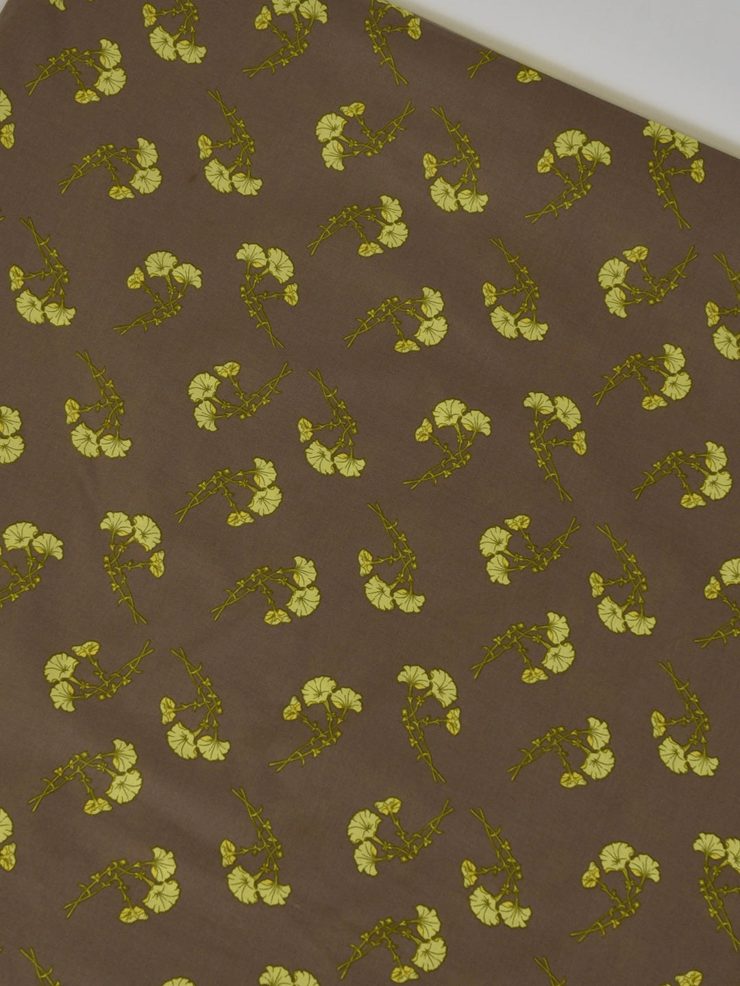 Oaks Printed Lawn Unstitched Brown 2 Piece