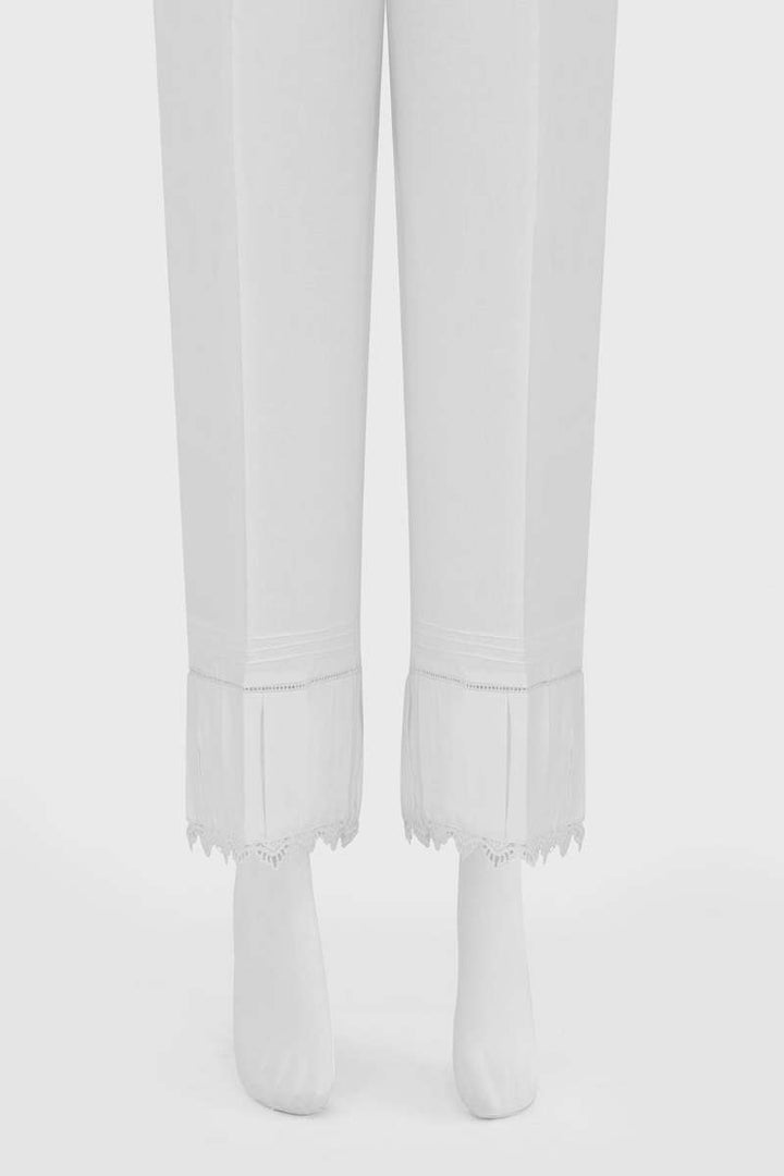 Oaks - Women White Lawn Trouser  - 1 Piece