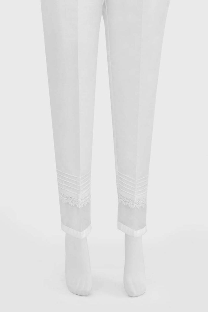 Oaks - Women White Silk Blend Trouser  - 1 Piece