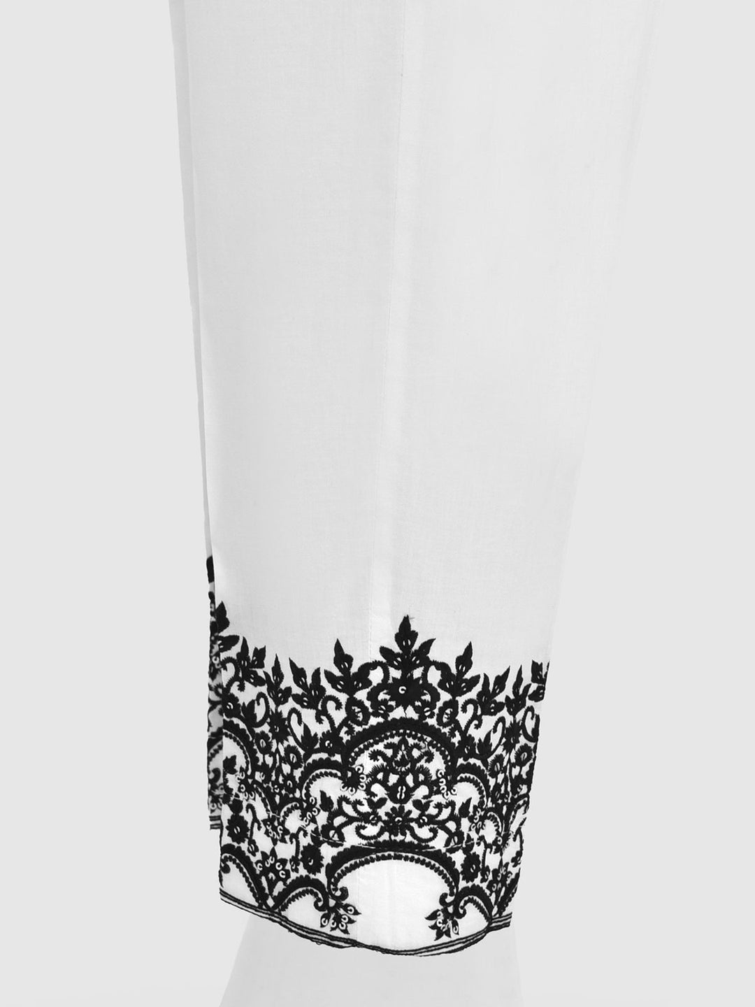 Oaks - Women White Lawn Trouser  - 1 Piece