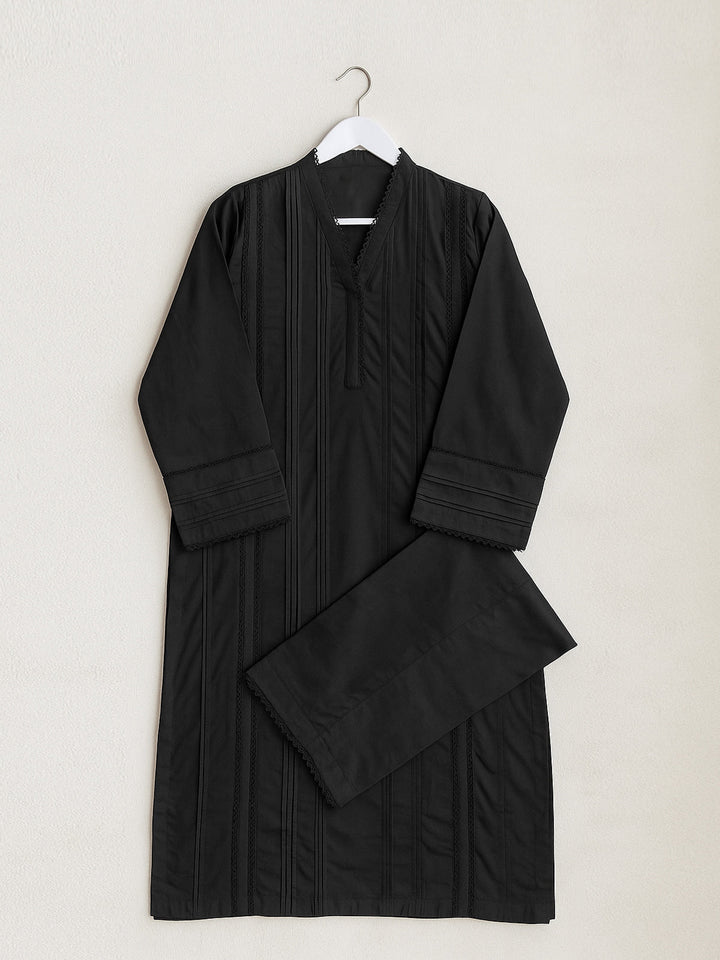 Oaks - Dyed Pret Shirt & Trouser Cambric Black  - 2 Piece