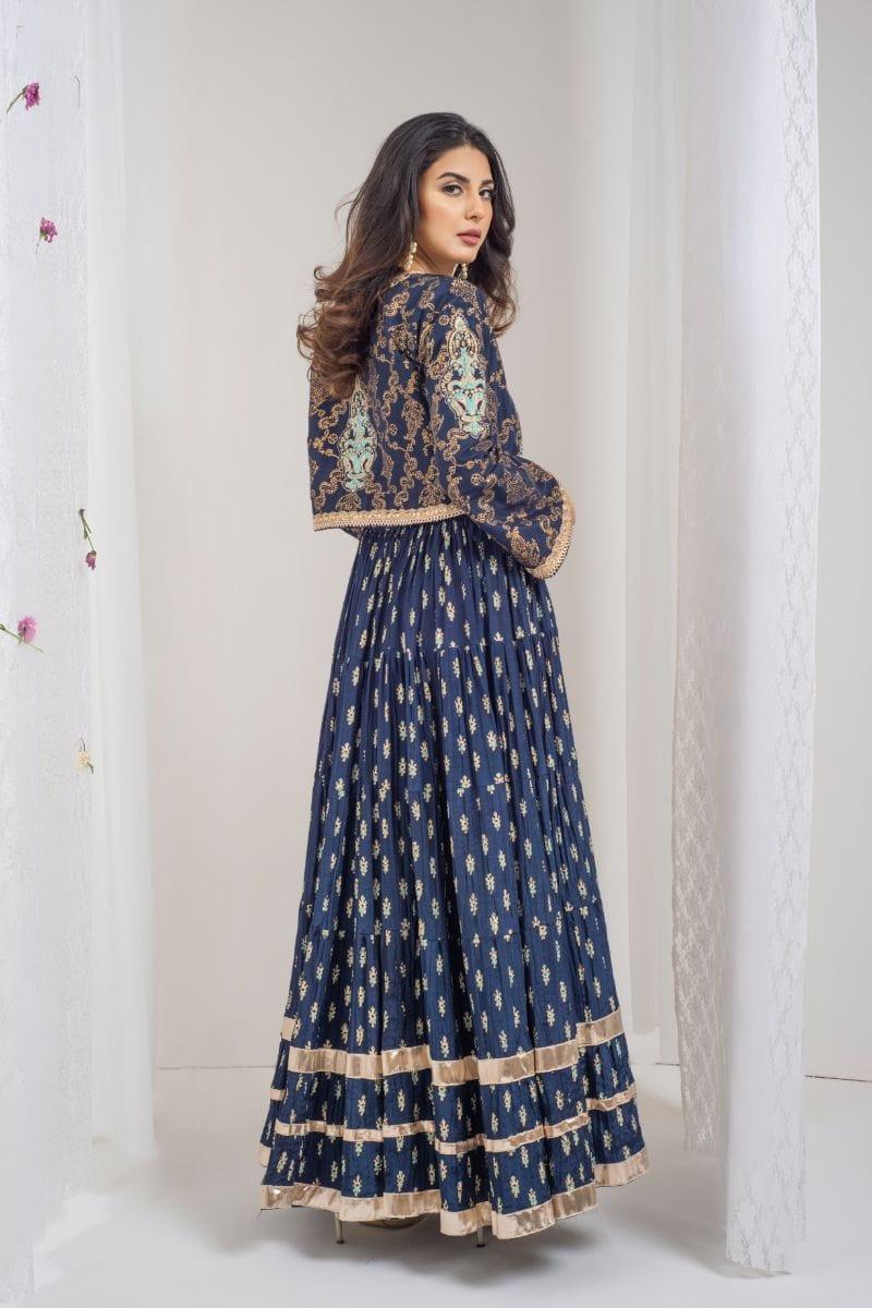 Yasmin Zaman - Arya  - Navy Blue  - F-330