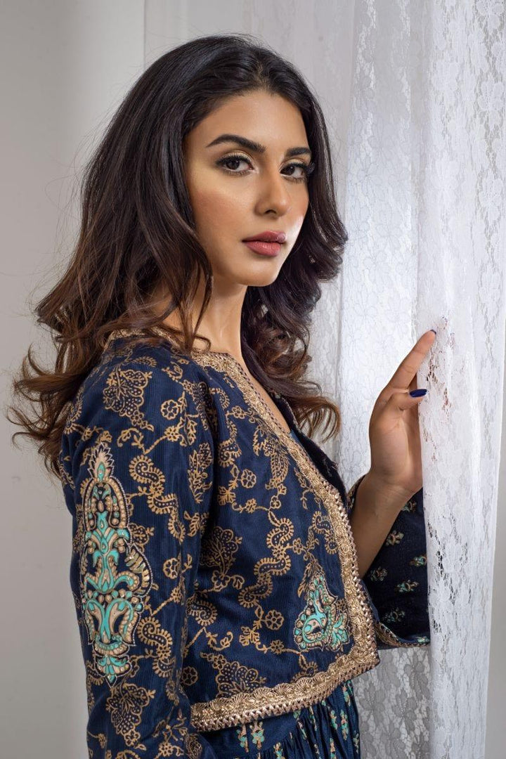 Yasmin Zaman - Arya  - Navy Blue  - F-330