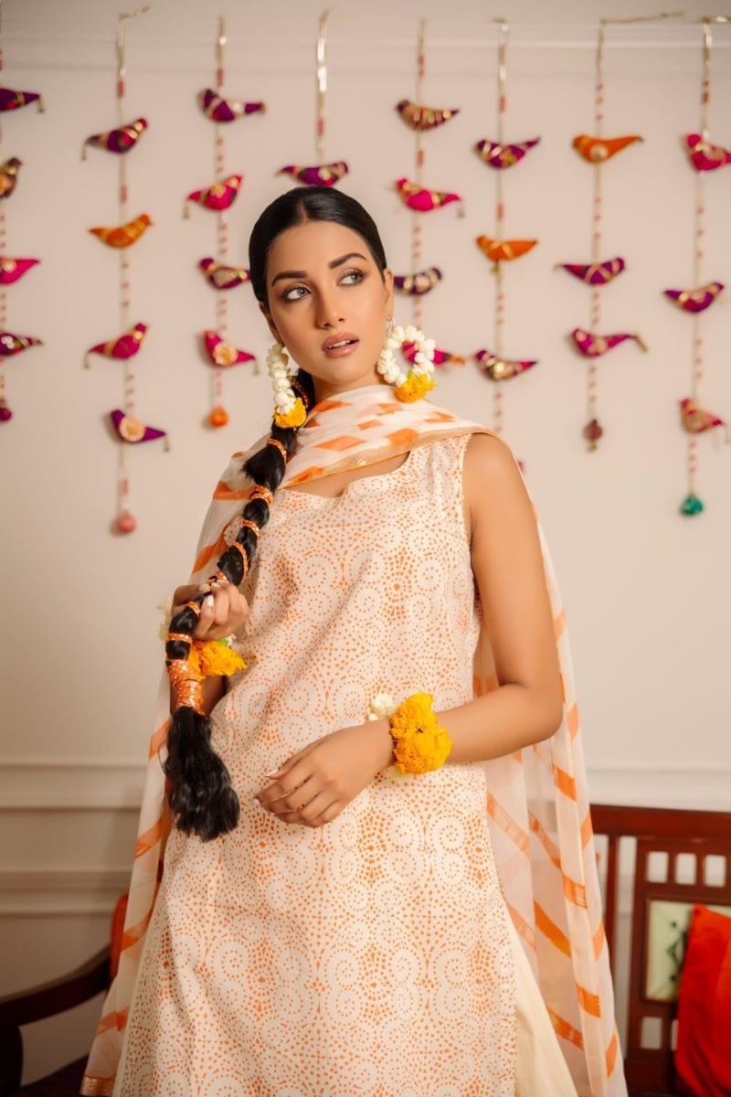Yasmin Zaman - Gharara - Chiffon - E-97 - 3 Piece