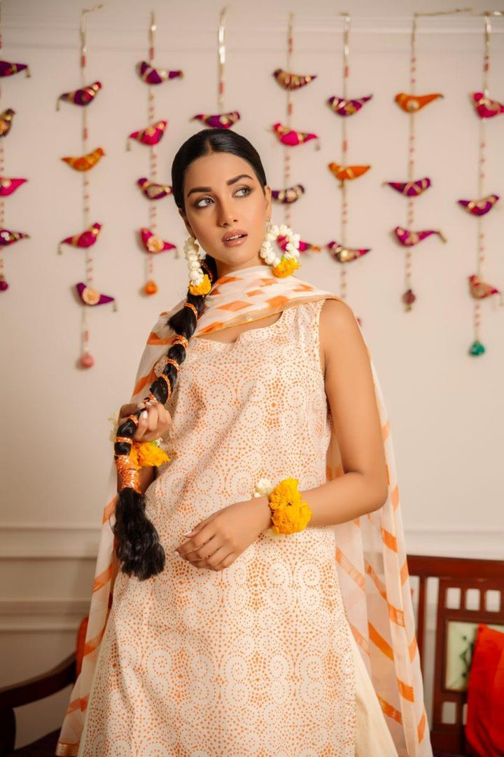Yasmin Zaman - Gharara - Chiffon - E-97 - 3 Piece