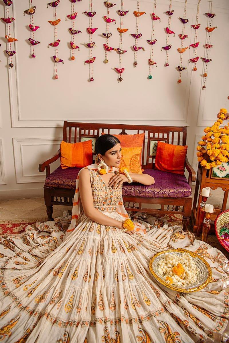 Yasmin Zaman - Lehnga - Cotton - E-93 - 3 Piece