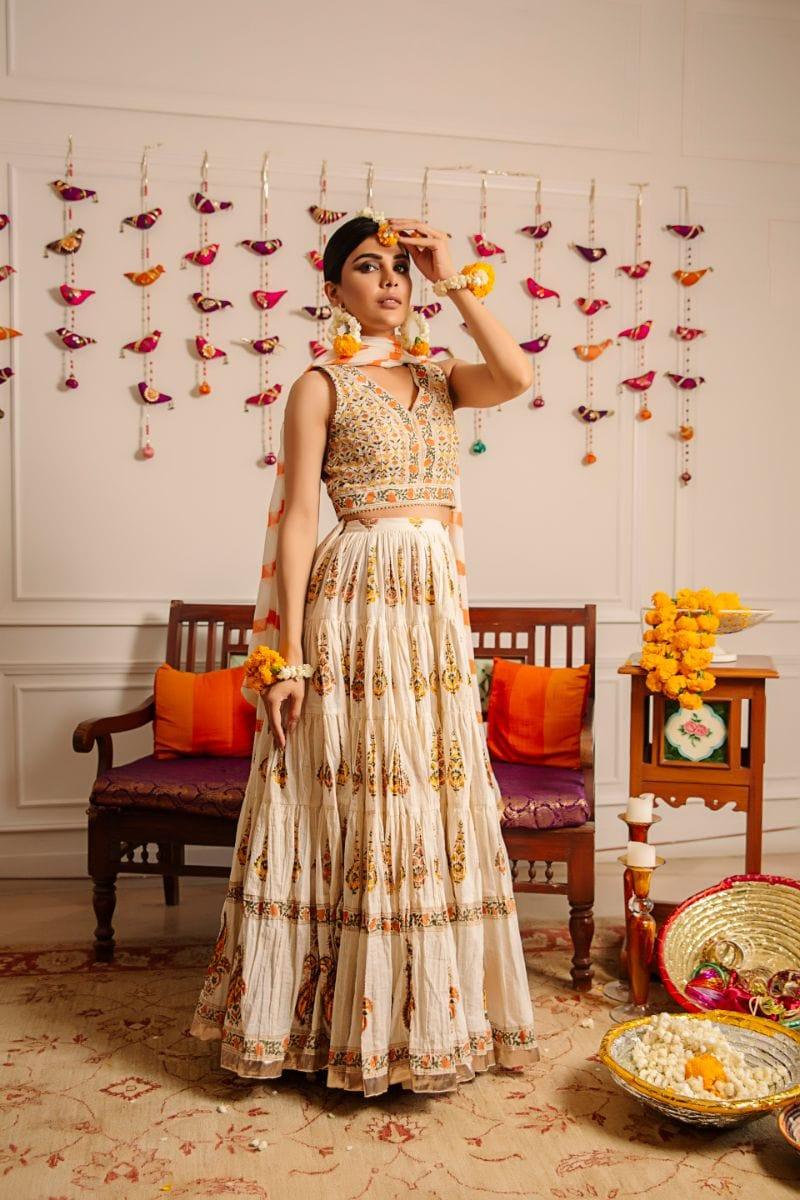Yasmin Zaman - Lehnga - Cotton - E-93 - 3 Piece