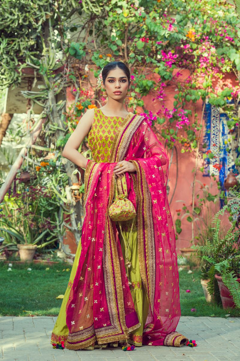 Yasmin Zaman - Sawera - Leaf Green - 3 Piece