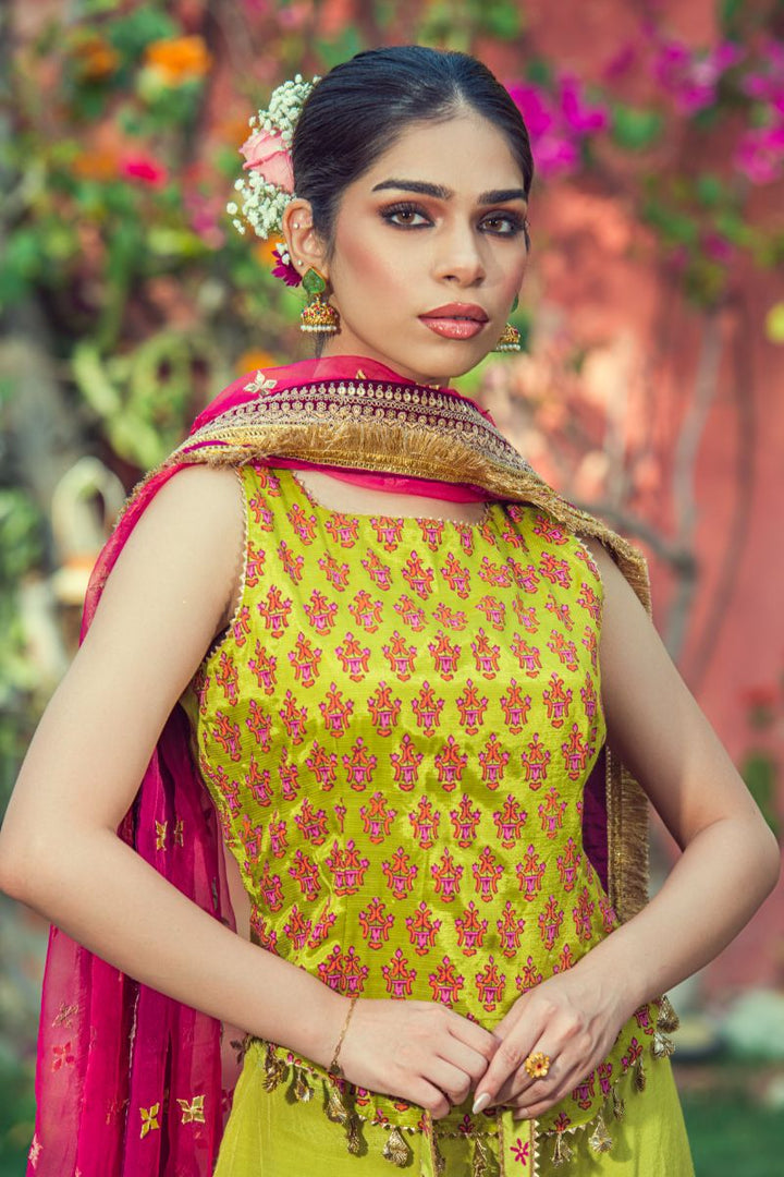 Yasmin Zaman - Sawera - Leaf Green - 3 Piece