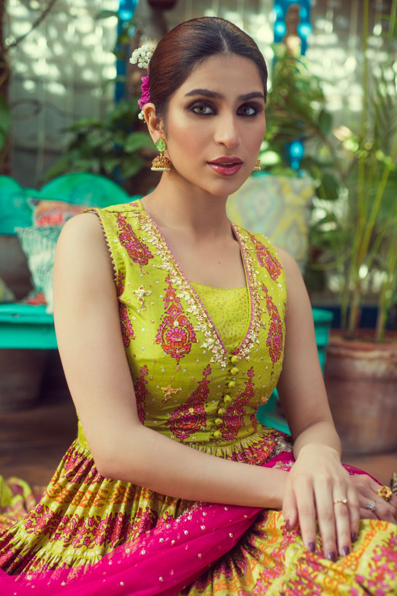 Yasmin Zaman - Unzila - Leaf Green - 3 Piece