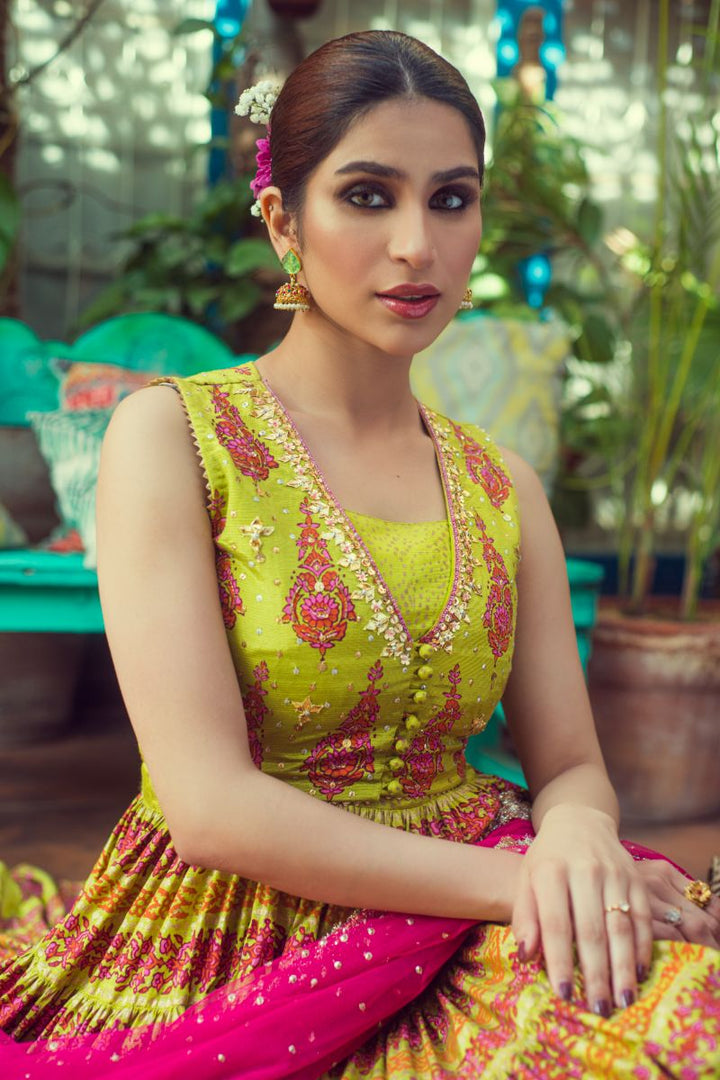 Yasmin Zaman - Unzila - Leaf Green - 3 Piece