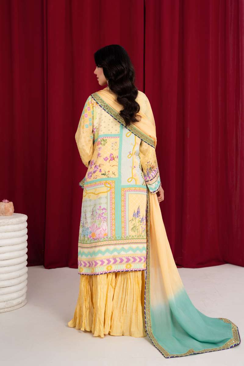Zaaviay - Lemon Pop Splash Suit For Women - Yellow - 3 Piece