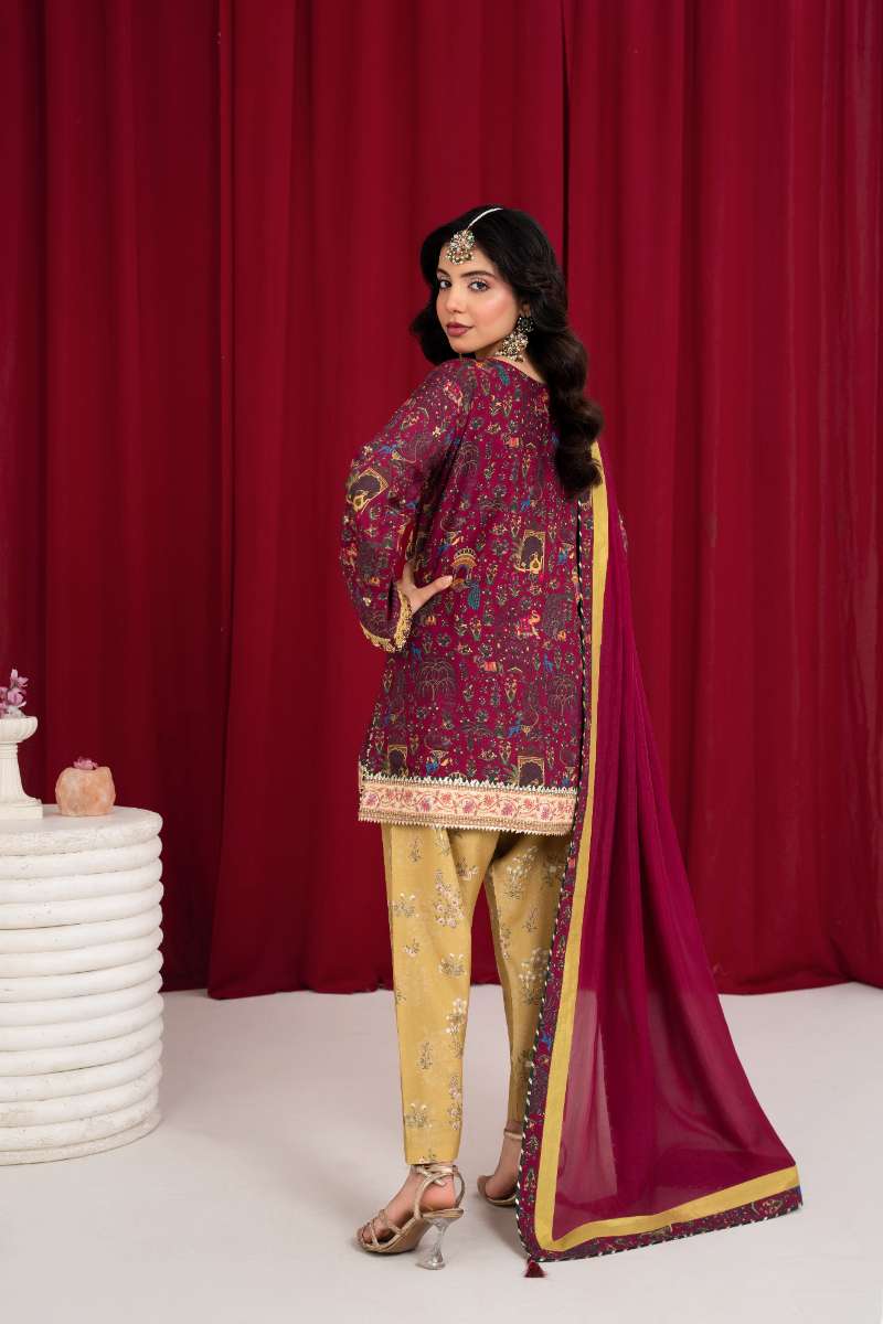 Zaaviay - Pum Twist Tango Suit For Women - Mustard - 3 Piece