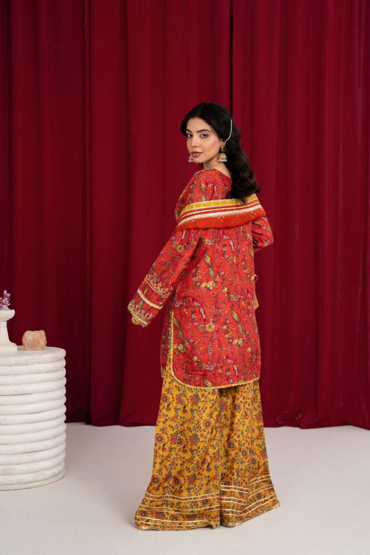 Zaaviay - Tangerine Tumble Suit For Women - 3 Piece