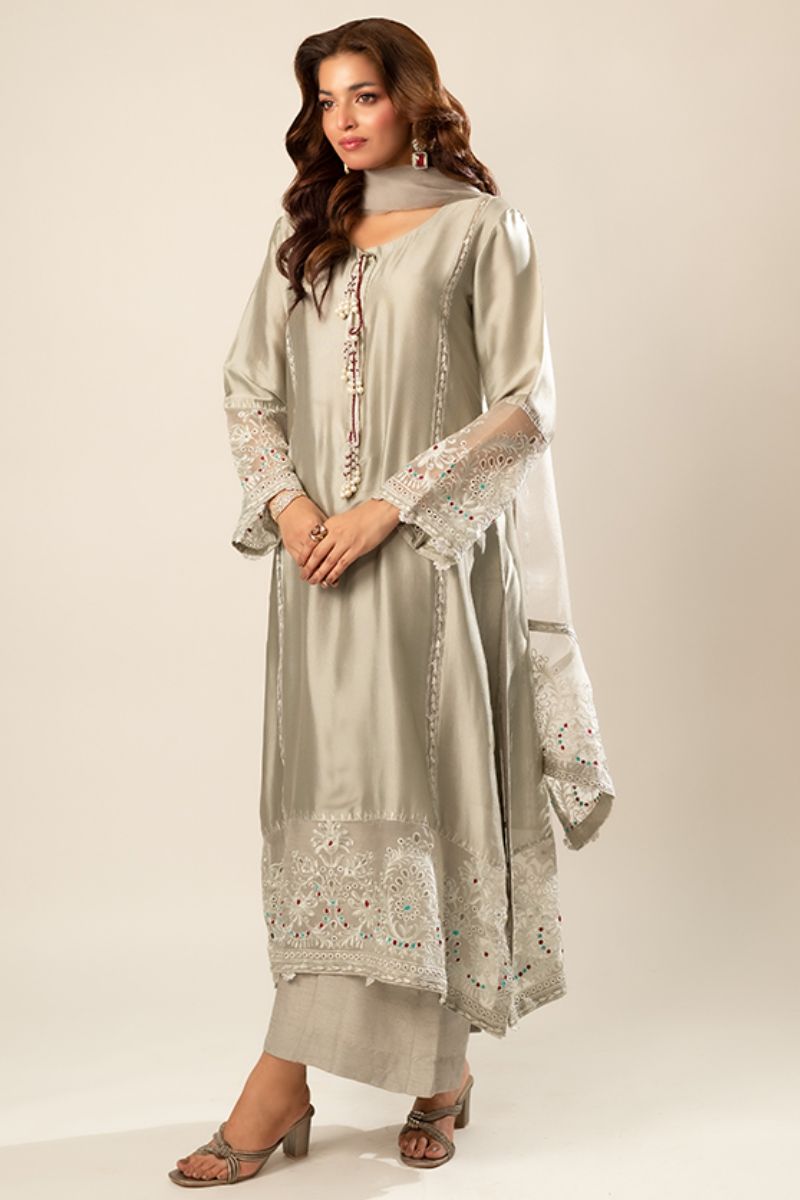 Zaaviay - Zaitooni Shaan - Olive Green - 3 Piece