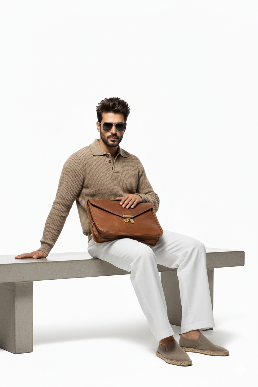 Zahraas Atlas unisex Crossbody Brown - Studio by TCS