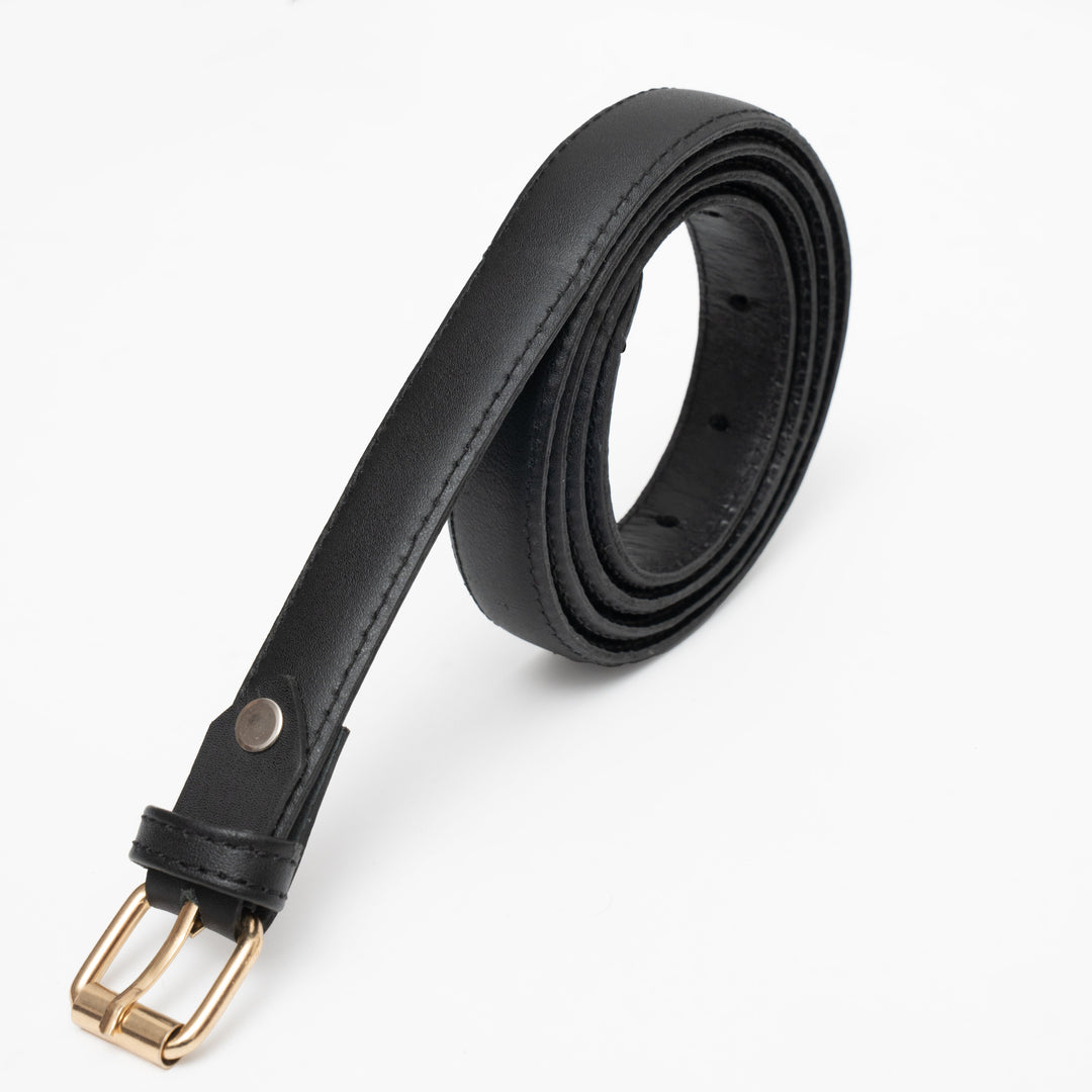 Zahraas Chic Leather ladies Belt Black