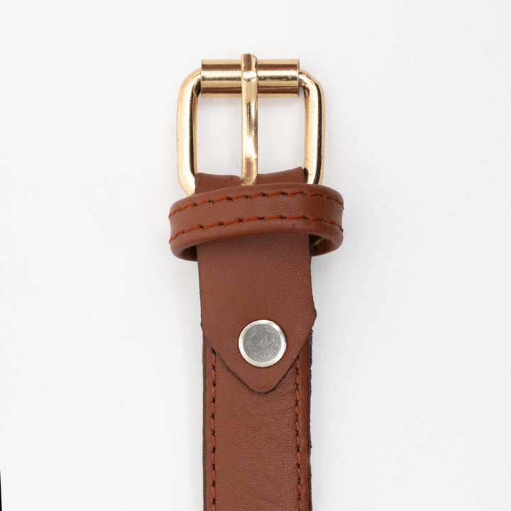 Zahraas Chic Leather ladies Belt Brown