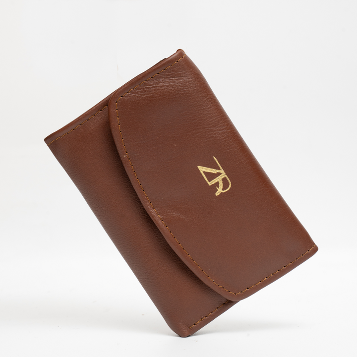 Zahraas Compact Leather Wallet Brown - Studio by TCS