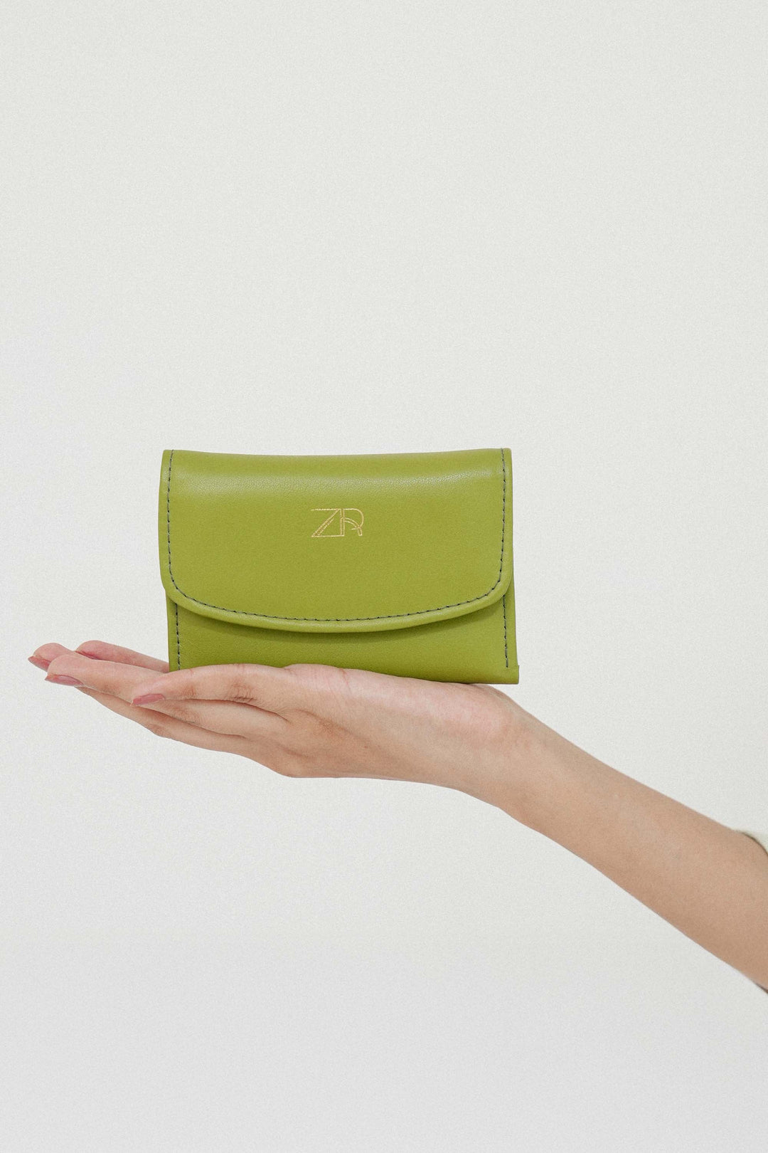 Zahraas Compact Leather Wallet Green