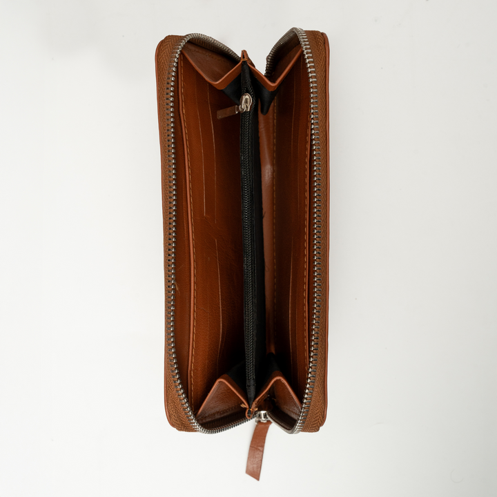 Zahraas Elegance Ladies Wallet Brown