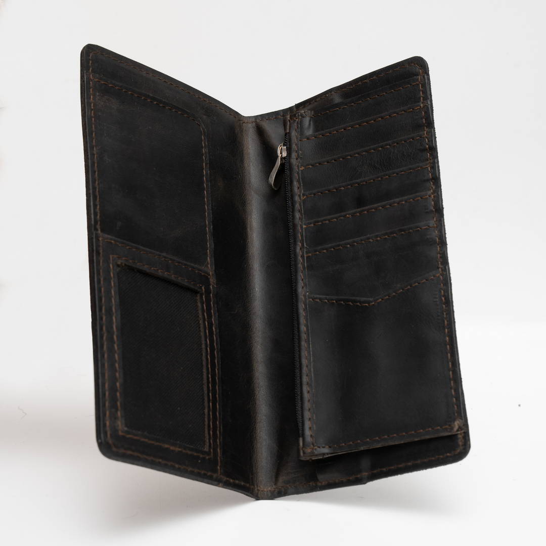 Zahraas Executive Men's Long  Wallet Dark Brown - Studio by TCS