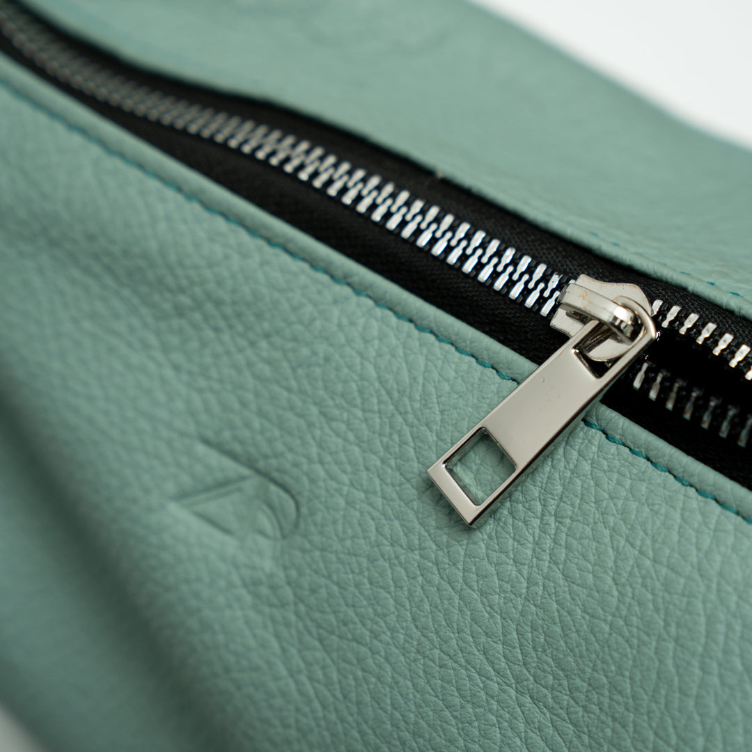 Zahraas Leather Hobo Shoulder Bag Green
