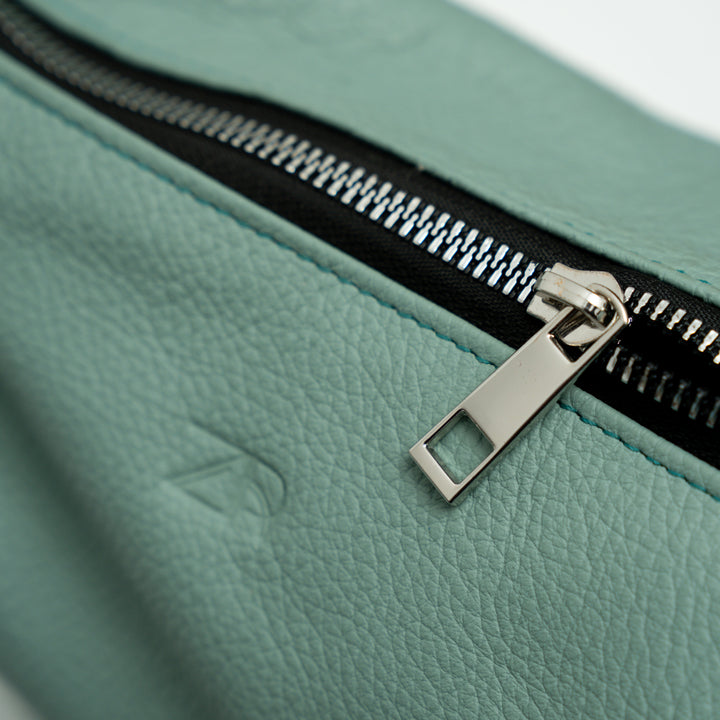Zahraas Leather Hobo Shoulder Bag Green