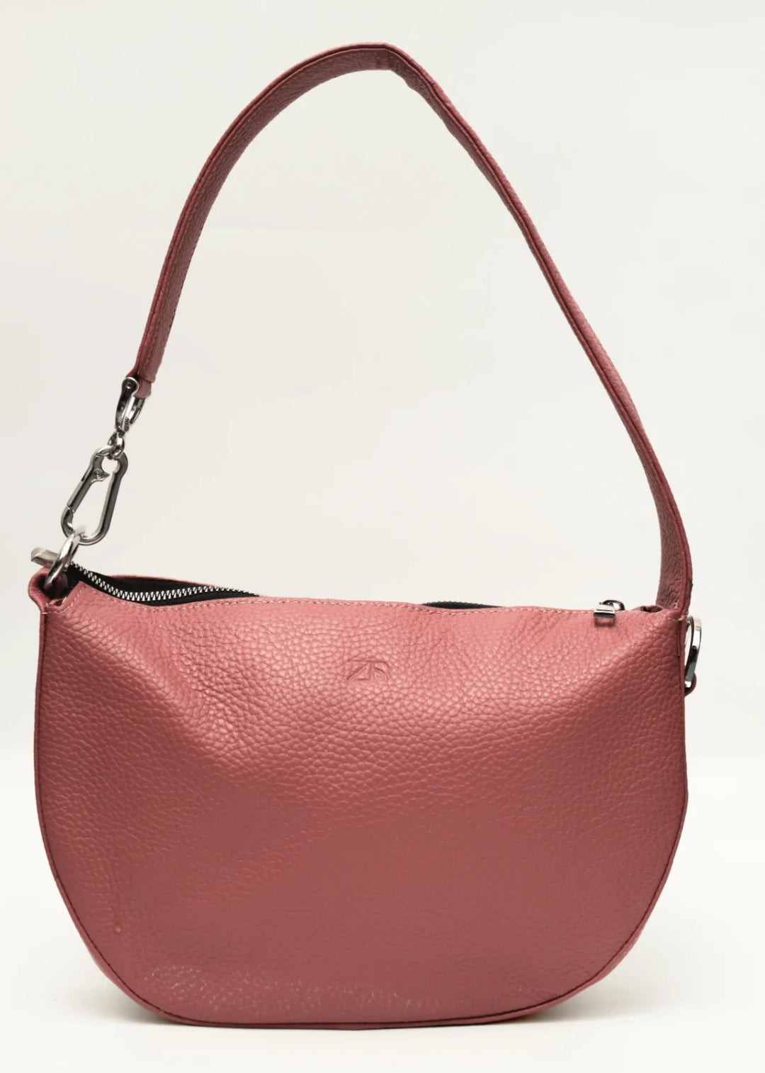 Zahraas Leather Hobo Shoulder Bag Pink