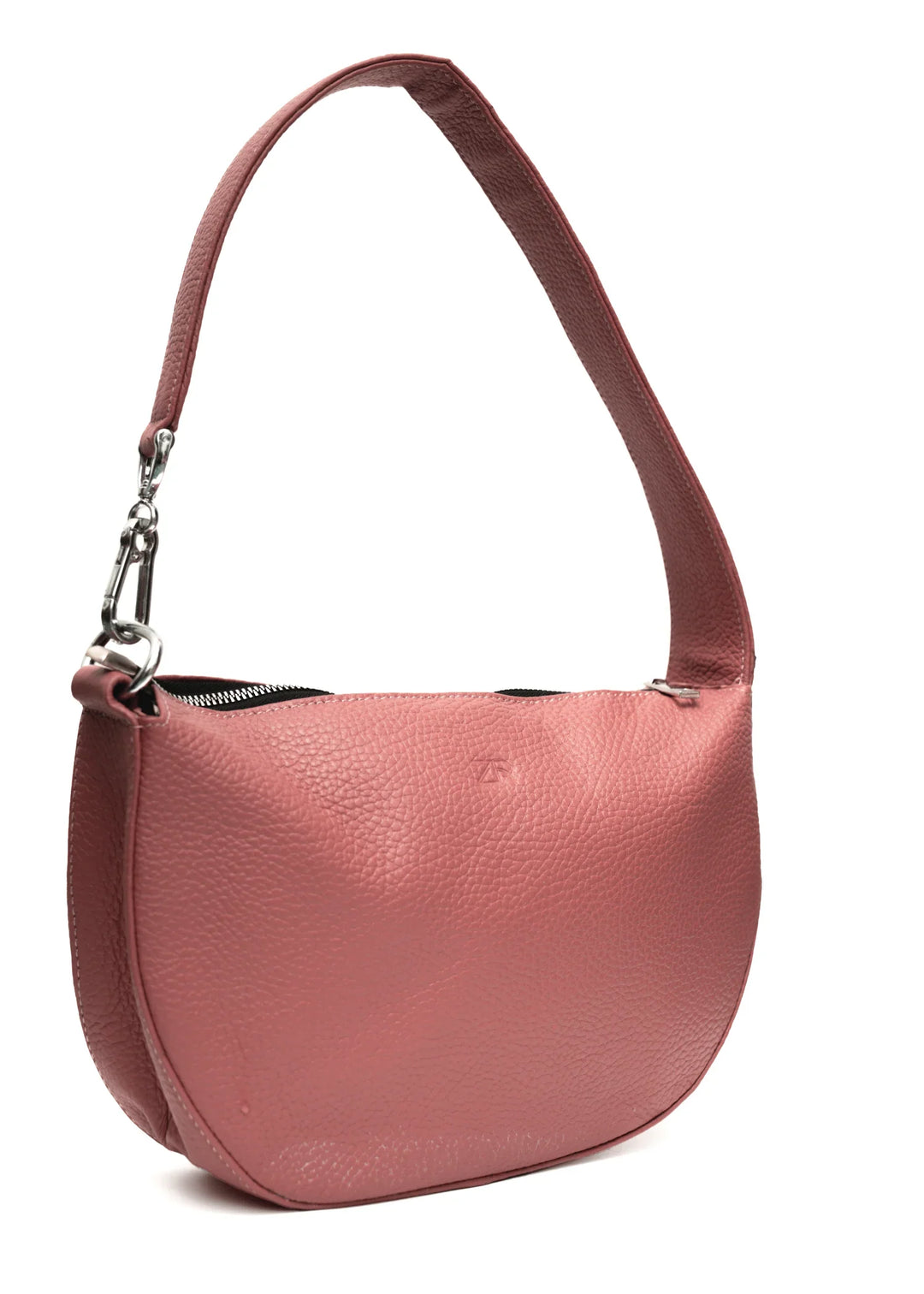Zahraas Leather Hobo Shoulder Bag Pink