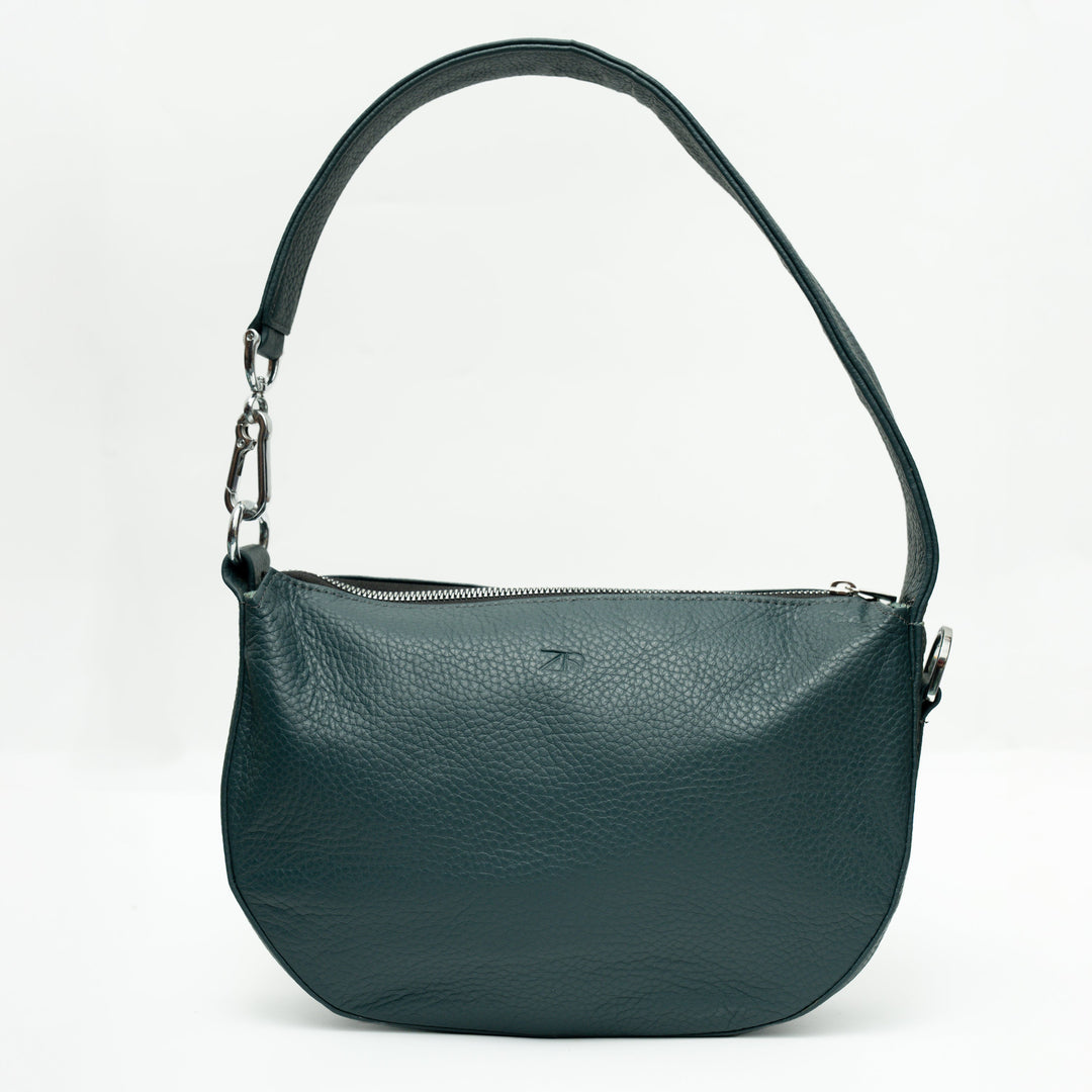 Zahraas Leather Hobo Shoulder Bag dark Teal - Studio by TCS