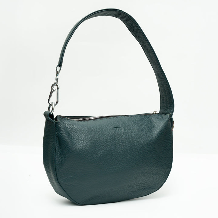 Zahraas Leather Hobo Shoulder Bag dark Teal - Studio by TCS