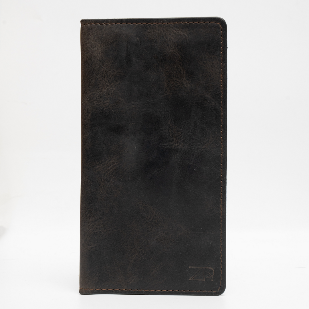 Zahraas Leather long Men Wallet Black - Studio by TCS