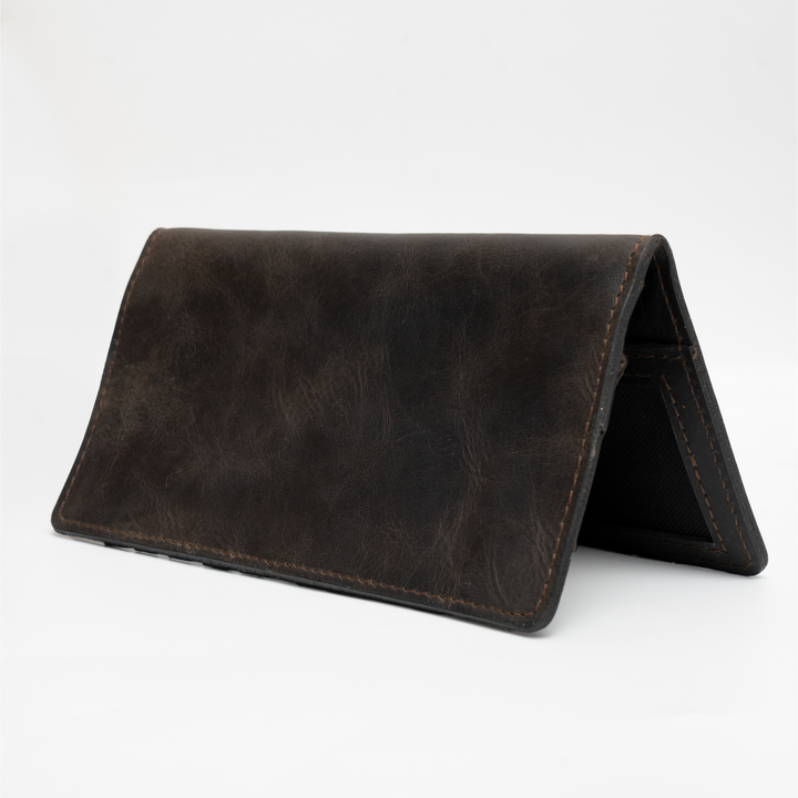 Zahraas Leather long Men Wallet Black - Studio by TCS