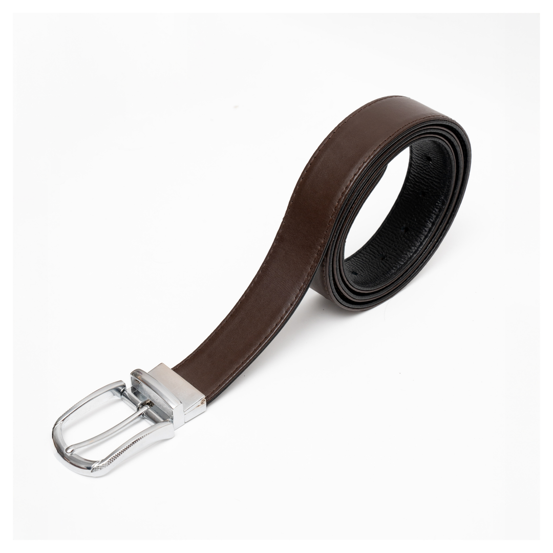 Zahraas Reversible Leather Belt - Black and Brown - Studio by TCS