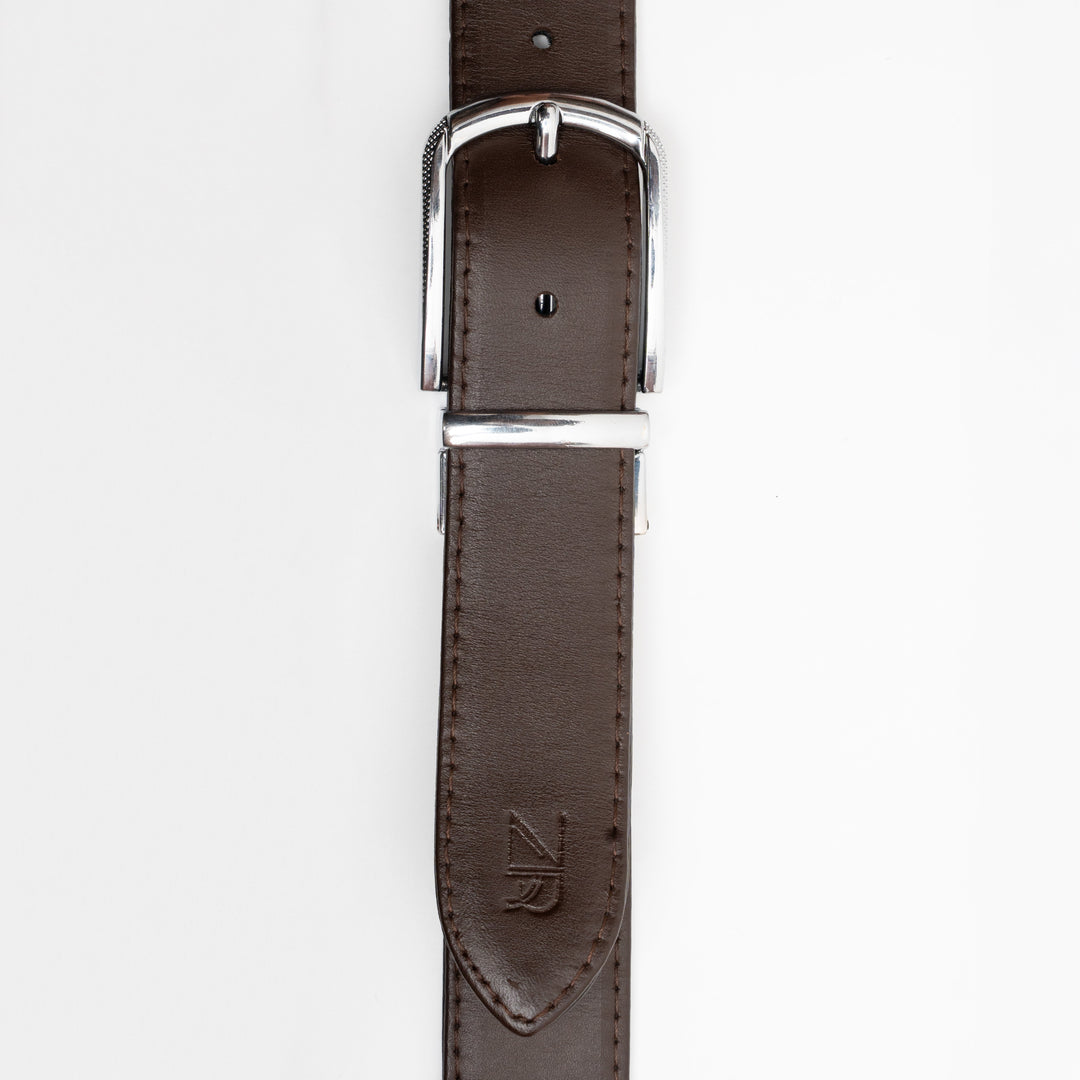 Zahraas Reversible Leather Belt - Black and Brown - Studio by TCS